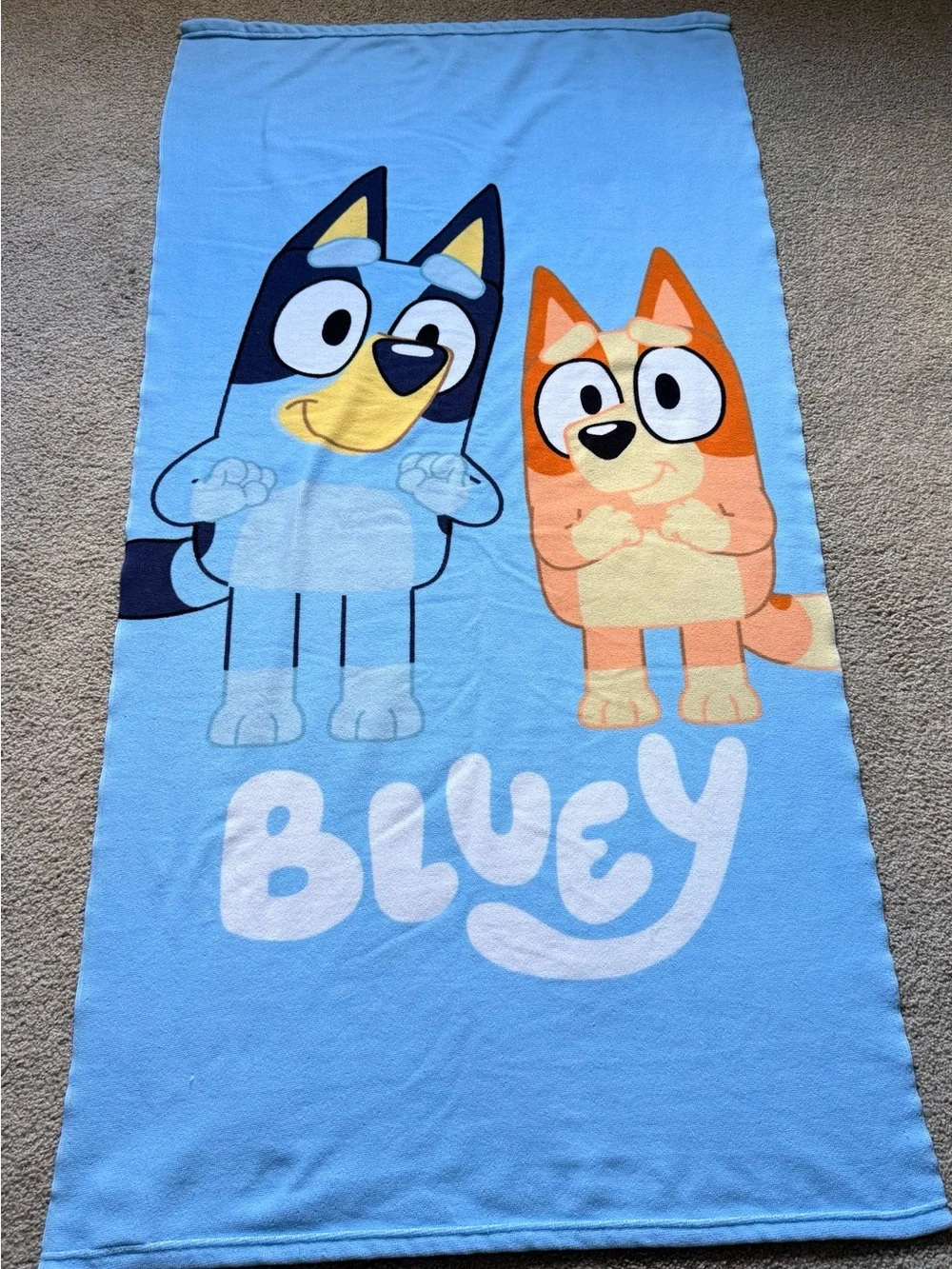 Kids Beach Towel - Bluey & Bingo